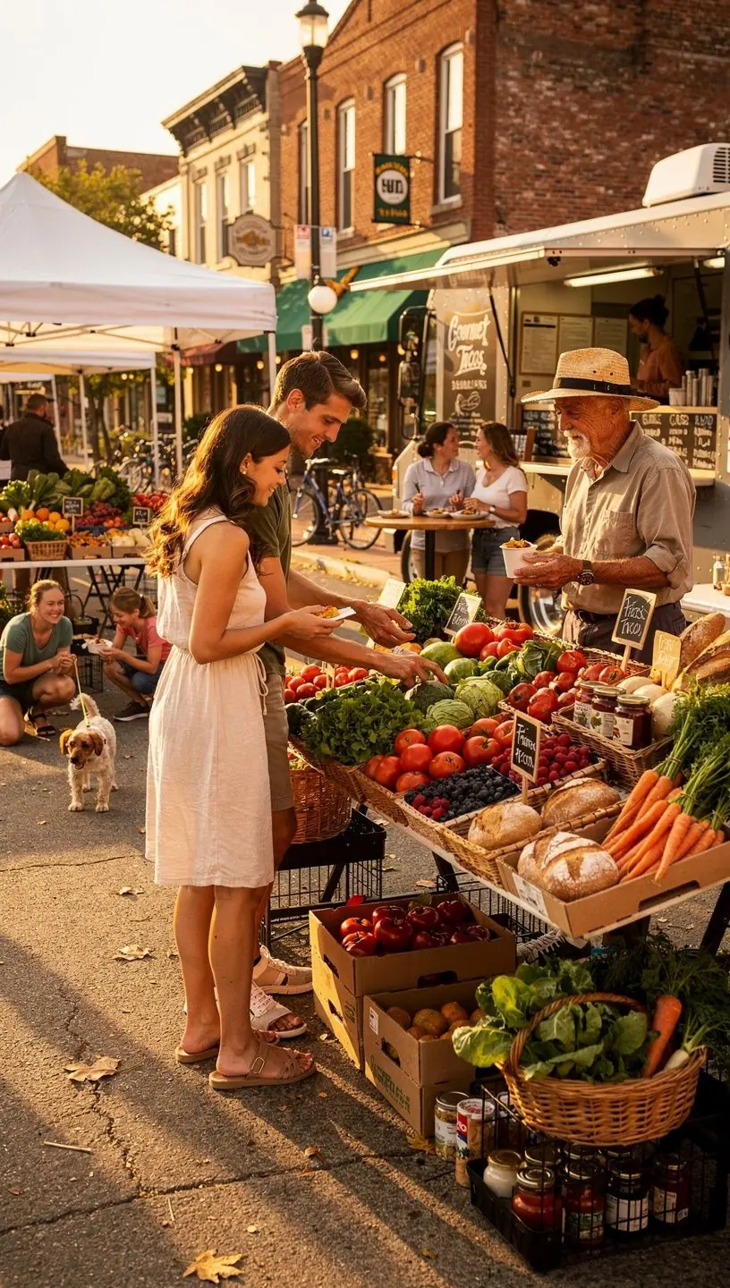 Cozy outdoor movie night setup with blankets and projector.